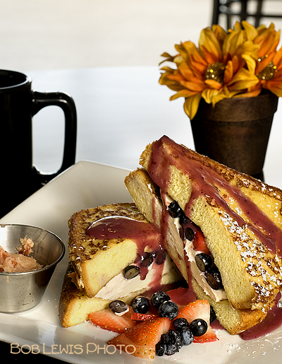 stuffed french toast Long Branch NJ restaurant food photography